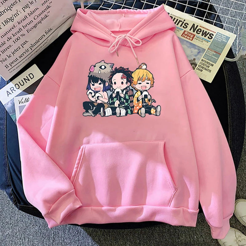 Sweat à capuche décontracté Kawaii – Unisexe