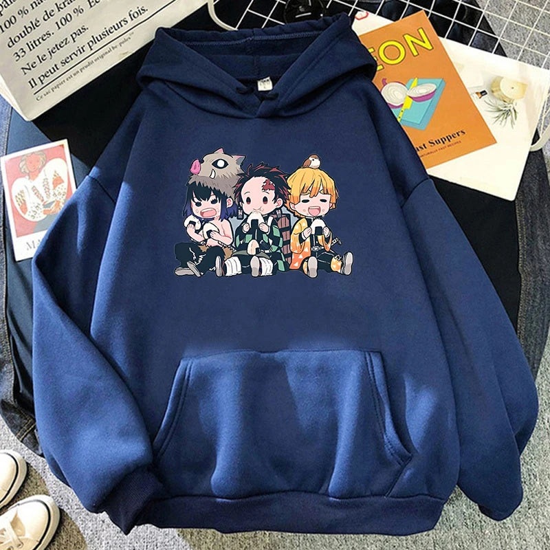 Sweat à capuche décontracté Kawaii – Unisexe