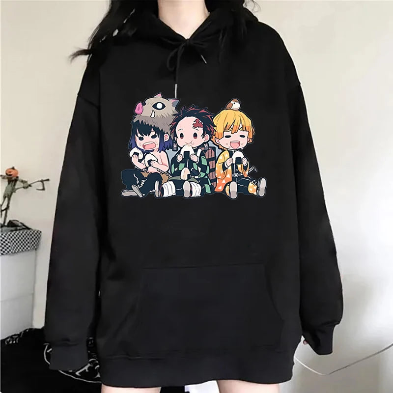 Sweat à capuche décontracté Kawaii – Unisexe