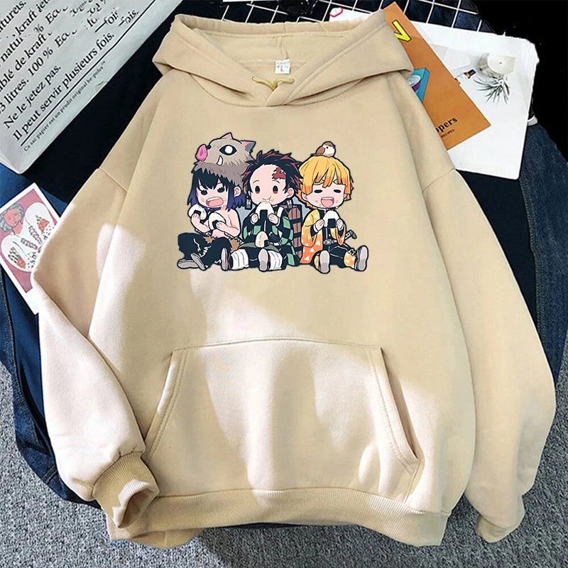 Sweat à capuche décontracté Kawaii – Unisexe