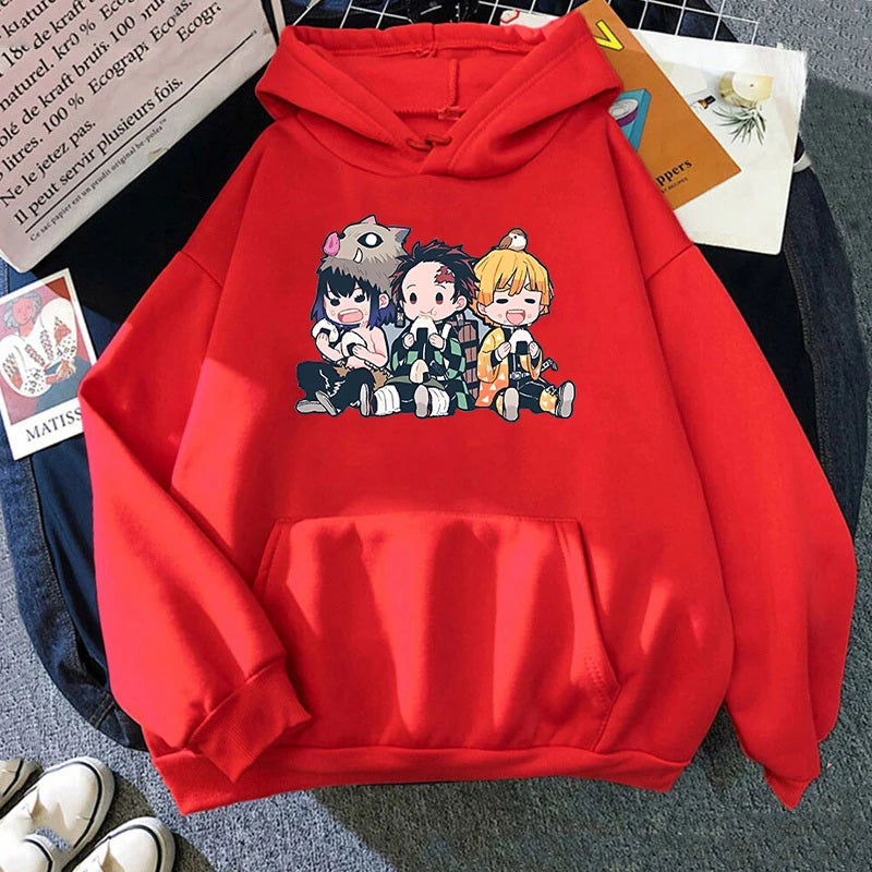 Sweat à capuche décontracté Kawaii – Unisexe