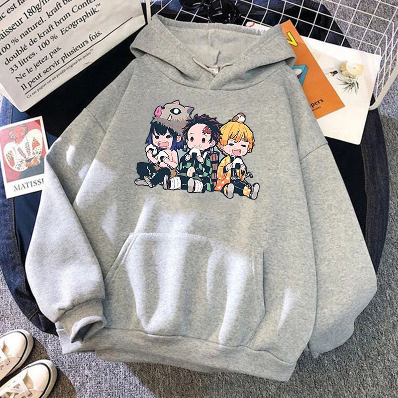 Sweat à capuche décontracté Kawaii – Unisexe