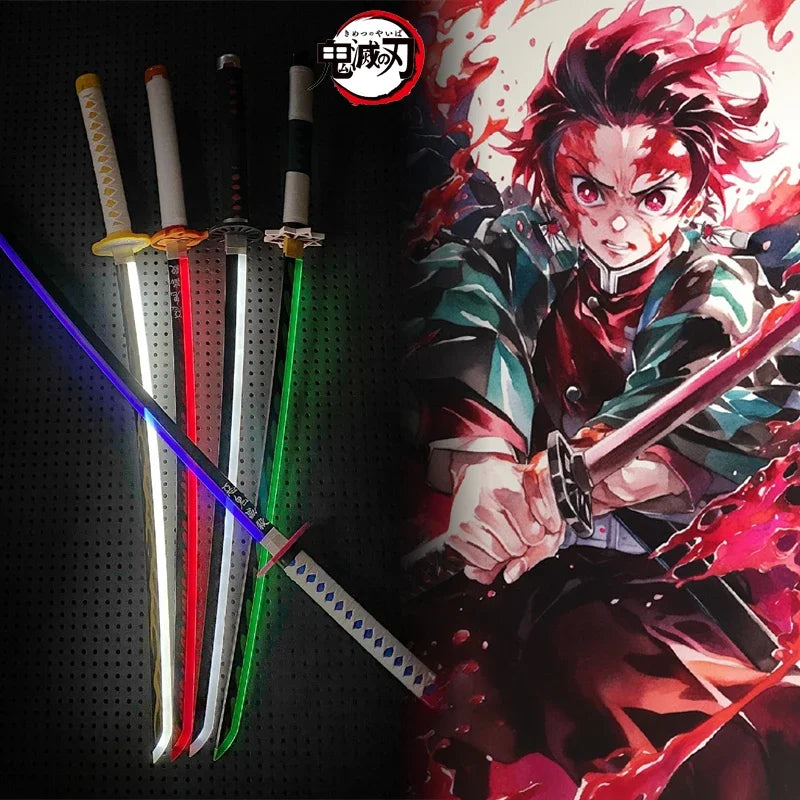 Katana Lumineux Demon Slayer – Sabre Japonais Taille Réelle Tanjirou Kamado